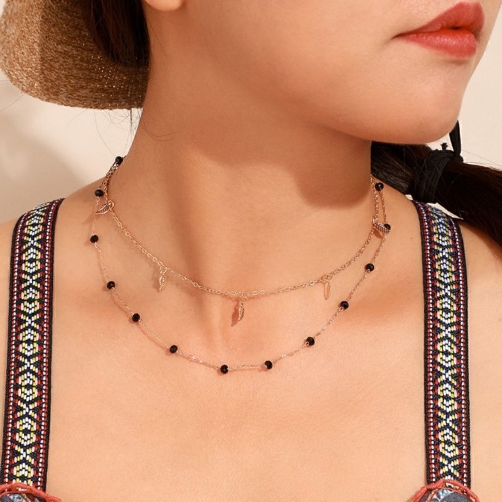 NWT double layered Beans & Zinc Alloy